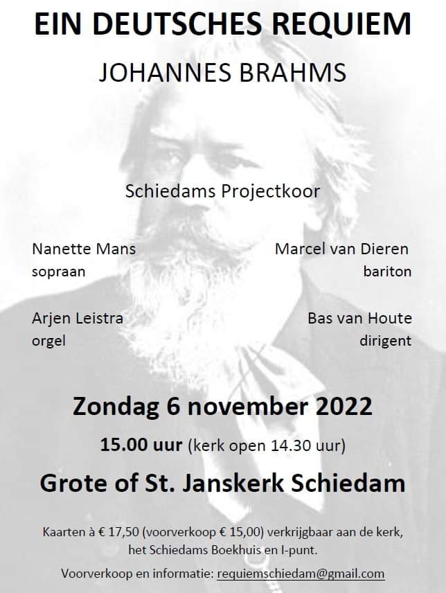 Ein Deutsches Reqiuem Johannes Brahms Grote Of Sint Janskerk